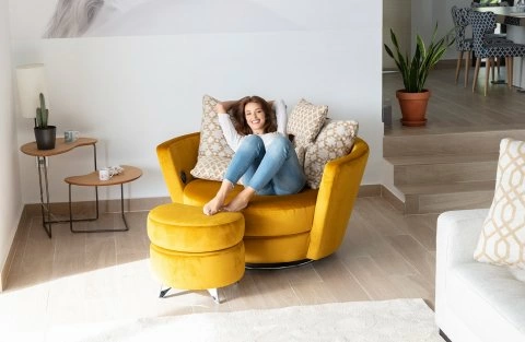 Крісло з пуфом MYNEST XL - 1