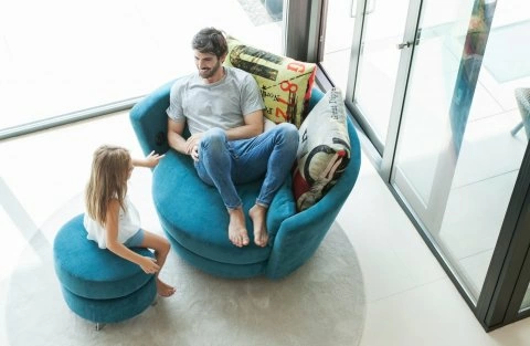 Крісло з пуфом MYNEST XL - 11